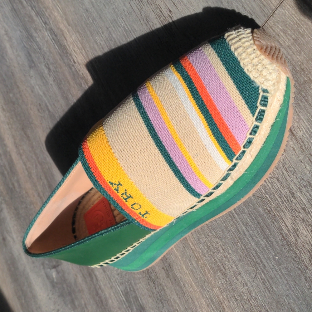 Tory Burch Daisy Slip-on Trainer in "Canyon Stripe" Rainbow! 🌈🌈🌈